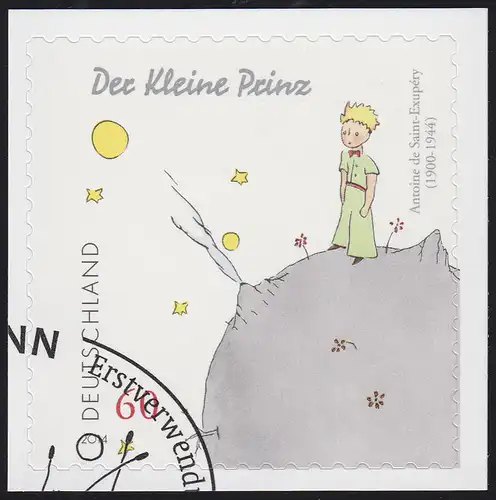 3104 Der kleine Prinz, SELBSTKLEBEND, auf neutraler Folie, O