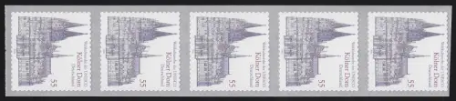 2330 Kölner Dom sk, 5er Rollenende mit Nummer 5, postfrisch **