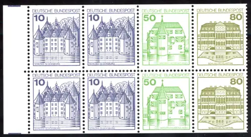 24c MH BuS 1982 - Heftchenblatt komplett lose, keine Klebespuren sichtbar, **