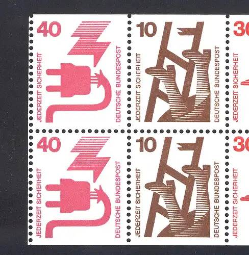 20a MH Accident 1974 - avec  fallution fermée à gauche dans la feuille de cahier, **