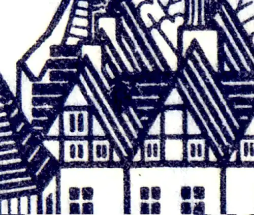 22IaaK2 MH BuS 1980 - coin de couleur frappant sur les cases 1 et 5, **