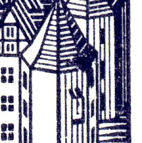 22IaaK2 MH BuS 1980 - coin de couleur frappant sur les cases 1 et 5, **