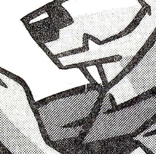 35I MH SWK 11,- DM, 50/4 mm, défaut de pression du couvercle rupture du cou, VS-O FfM