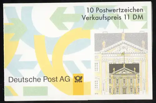 35I MH SWK 11,- DM, 50/4 mm, Deckeldruckfehler Bruch am Hals, VS-O FfM