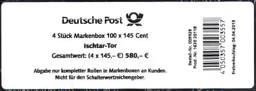 3002 Ischtar-Tor - Banderole II - zweizeilig, Schrift fett