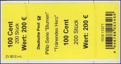 2547 Tränendes Herz 100 Banderole / Aufkleber, Angabe Stück