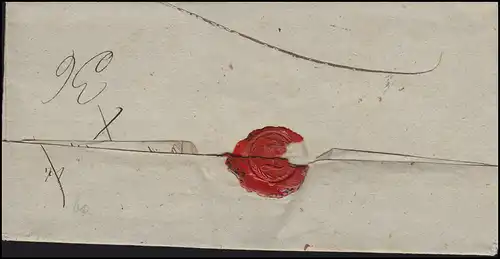 Prusse Vorphilatelie Lettre 1834 après FRAUSTADT Province de Poznan