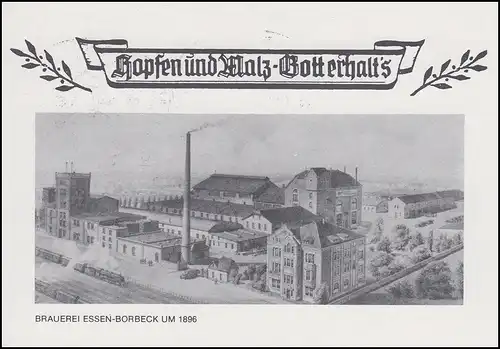 PP 106 Ausstellung POSTHORN 1986 Brauerei Borbeck, SSt Essen Posthorn 27.4.1985