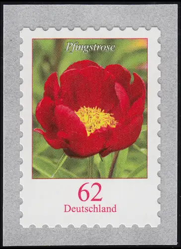 3121III Blume 62 Cent sk aus 10000er-Rolle mit UNGERADER Nummer **