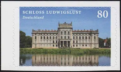 3128 Châteaux et château: Ch's Ch ers Ludwigslust, autocollant de FB 43, **