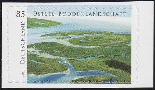 3113 Allemagne sauvage: Mer Baltique - Paysage de bodden, autocollant de FB 45, **