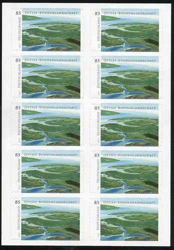 FB 45 - Paysage des bodden, feuille de 10x 3131, **