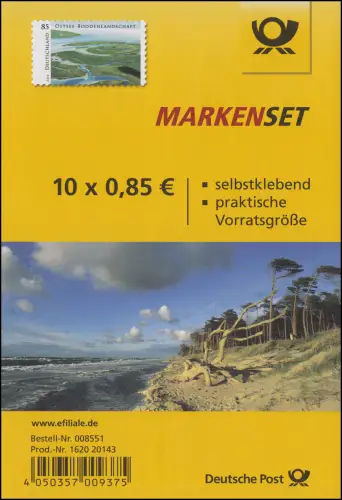 FB 45 - Paysage de bodden, feuille de 10x 3131, EV-O Bonn