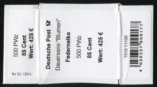 3116 Banderole / autocollant, 500er-rouleau, avec date