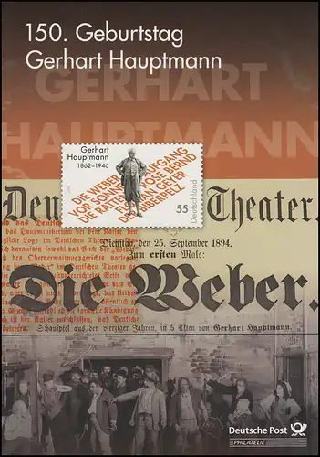 2963 Prix Nobel de littérature écrivain Gerhart Capitaine - EB 7/2012