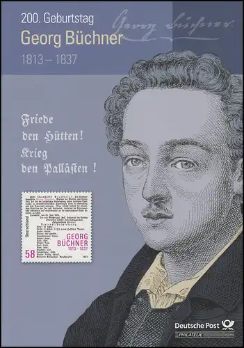 3031 Georg Büchner: Schriftsteller, Mediziner, Revolutionär - EB 6/2013