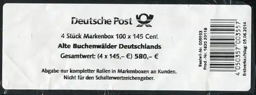 3087 Buchenwälder - Banderole für 4 Markenboxen: Prod.-Nr. 1620 20118, 115x40