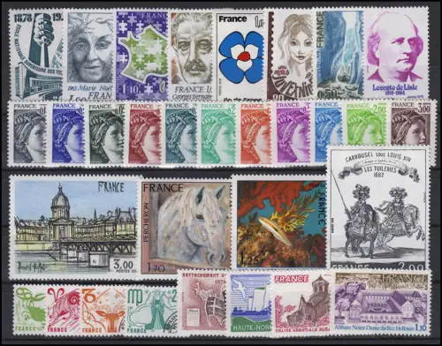2061-2132 Frankreich Jahrgang 1978 komplett, postfrisch **