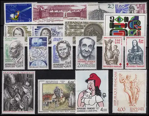 2374-2423 France millésime 1983 complet, frais de port