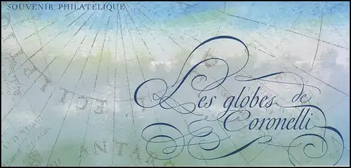 Bloc 83 Vincenzo Maria Coronelli - Globes de terre / Gloires du ciel en carte pliante **
