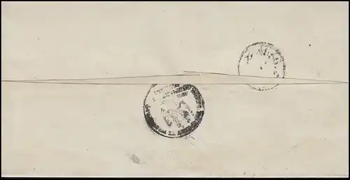 Prusse Coque à lettres Tampon à deux circuits SCHNEIDEMÜHL 16.7. après Bromberg