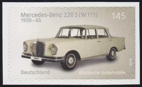 3148 Automobile / Oldtimer Mercedes-Benz 220S, selbstklebend aus FB 47, **