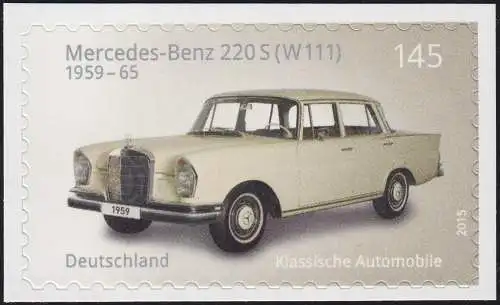 3148 Automobiles: Mercedes-Benz 220 S, autocollant sur film neutre **