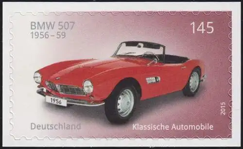 3147 Automobile / Oldtimer BMW 507, selbstklebend auf neutraler Folie **