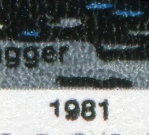 2656 Binnenschiffe 85 Pf. mit PLF unten verkürzte 1 bei der 1981, Feld 25 **