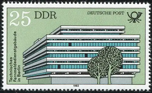 2674I Postbauten 25 Pf. mit MICHEL-PLF I: abgeschrägtes D, Feld 9 ** 