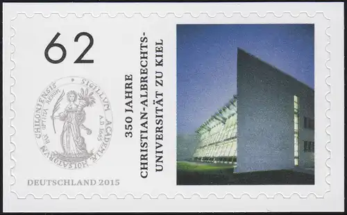 3155 Christian-Albrechts-Universität Kiel, selbstklebend auf neutraler Folie **
