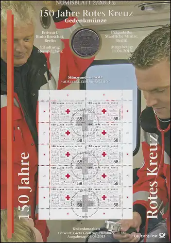 2998 150 Jahre Rotes Kreuz - Numisblatt 2/2013