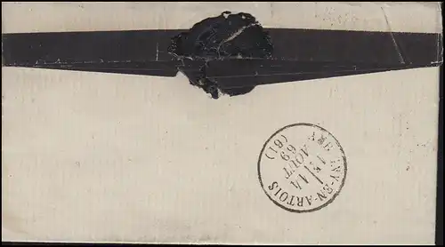 France 28 Napoléon 20 C. EF Lettre Saint-Pol-sur-Ternoise 13.8.69 avec GC 3821