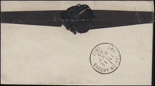 Frankreich 28 Napoleon 20 C. EF Brief Saint-Pol-sur-Ternoise 13.8.69 mit GC 3821