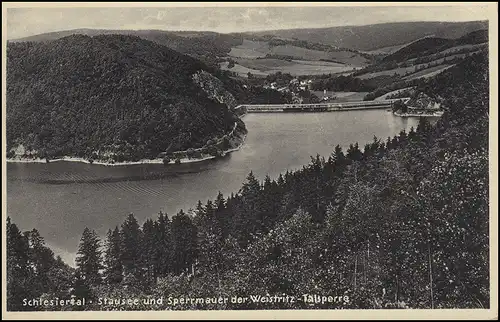 Landpost Breitenhain (Kreis Schweidnitz), EF AK Talschlärke Bahnpost 7.9.35