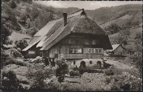 Landpost 17b Wellendingen über Bonndorf (Schwarzwald) EF AK BONNDORF 12.1.59