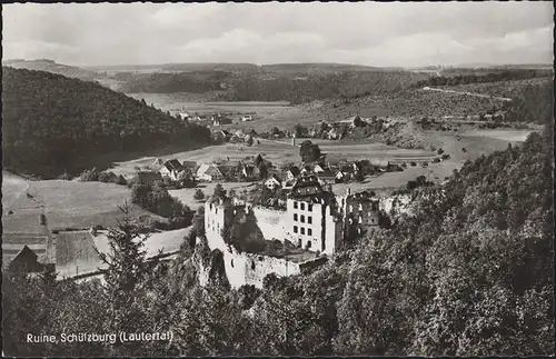 Landpost 14b Indelhausen sur Münsingen, EF AK Schützburg MÜNSINGEN 12.5.59