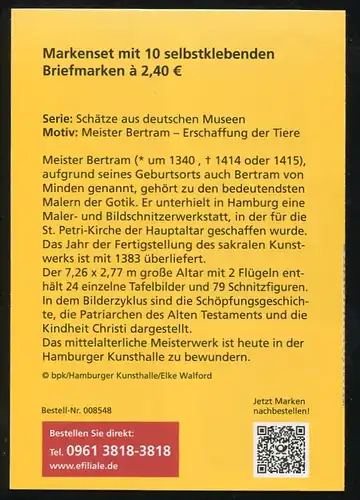 99 MH Meister Bertram: Erschaffung der Tiere, EV-O Bonn 11.6.2015