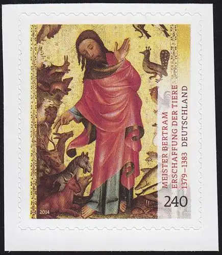 3161 Meister Bertram: Erschaffung der Tiere, selbstklebend aus MH 99, **