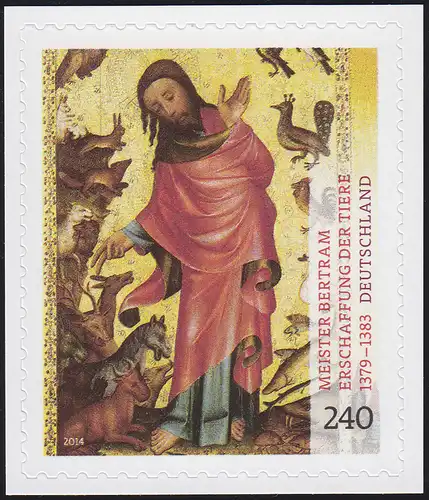 3161 Meister Bertram: Erschaffung der Tiere selbstklebend auf neutraler Folie **