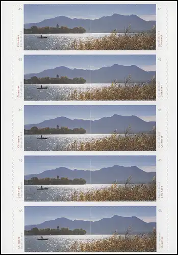 FB 49 Panorama Chiemsee, feuille feuille avec 5x 3167-3168, **