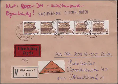 1348 SWK 300 bandes de 5 rouleaux avec le numéro portog.