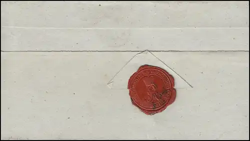 Hannover Vorphilatelie Enveloppe de lettre Einzeiler LINGEN et le timbre de cercle 17 NOV.