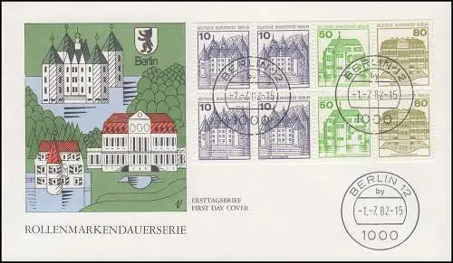 HBl. 21 aus MH 13 BuS 1982 - Heftchenblatt Ersttagsbrief FDC BERLIN 1.7.1982