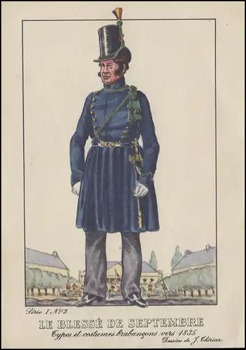 Belgique Carte spéciale LE BLESSE, EF 282 Avion SSt BRUXELLES Exposition 12.10.35