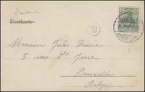 AK Ausstellung Düsseldorf Kronprinz EF 5 Pf. SSt DÜSSELDORF AUSSTELLUNG 25.7.02