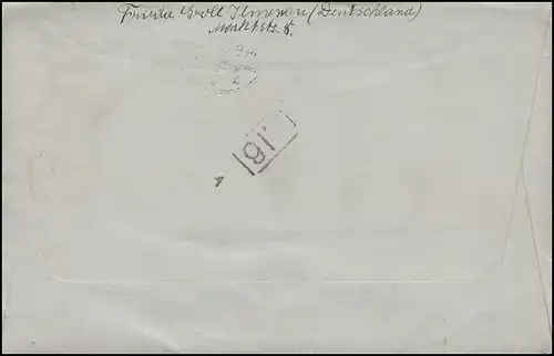 Gebühr-bezahlt-Stempel auf Brief ILMENAU 19.9.23 nach Delft / Holland 