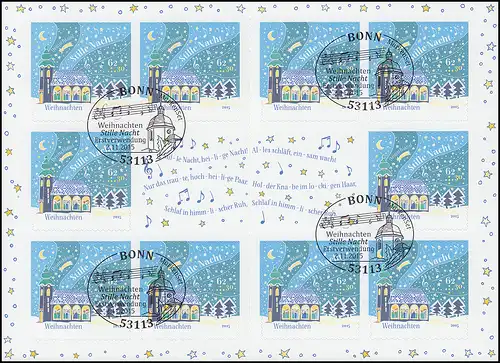 102 MH Weihnachten - Stille Nacht, Heilige Nacht 2015, selbstklebend, EV-O Bonn