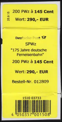 3070II Ferneisenbahn Banderole / Aufkleber der 2. Auflage 2015