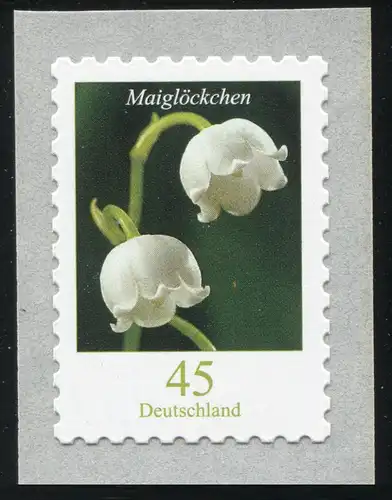 2851I Maiglöckchen mit PLF Fleck rechts neben der unteren Blüte, Marke **